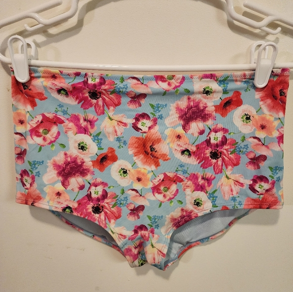 Victoria's Secret Blue Floral Push Up Bikini Set 36DD/MEDIUM - Picture 3 of 3